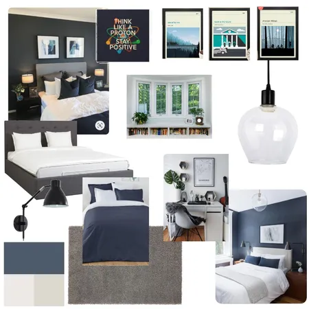 Joe Bedroom Interior Design Mood Board by Steph Smith