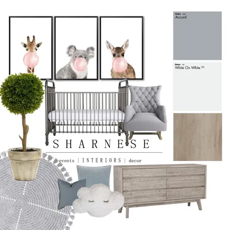 Moody Nursey Interior Design Mood Board by jadec design on Style Sourcebook