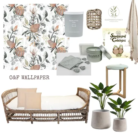 O&amp;F WALLPAPER Interior Design Mood Board by Rhiannon Lee, Oleander & Finch Interiors on Style Sourcebook