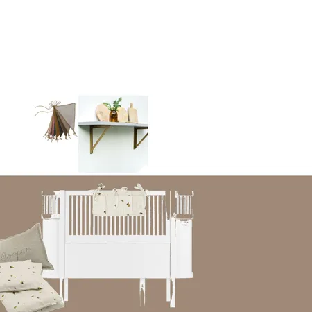 Bowie Nursery Cot Wall Interior Design Mood Board by BonnieCapper
