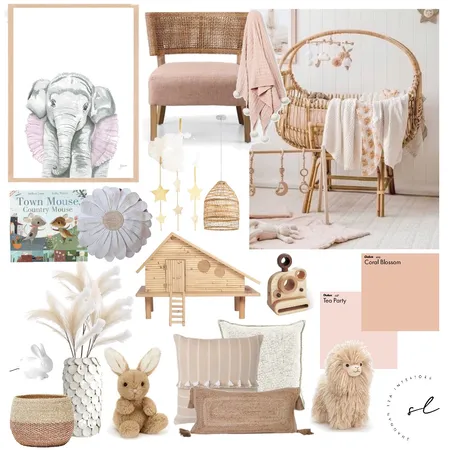 Boho Nursery Interior Design Mood Board by Shannah Lea Interiors on Style Sourcebook
