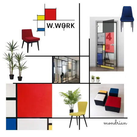 mondrian Interior Design Mood Board by Meitar on Style Sourcebook