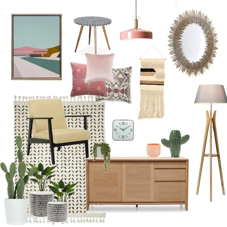 Aztec blush Interior Design Mood Board by Rhiannon Lee, Oleander & Finch Interiors on Style Sourcebook