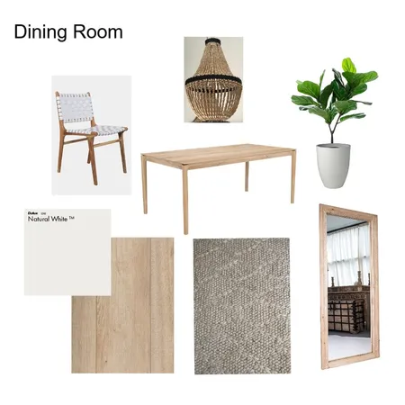 Maroubra Dining Room Interior Design Mood Board by mahakidesignsandco