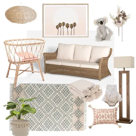 Blush baby Interior Design Mood Board by Rhiannon Lee, Oleander & Finch Interiors