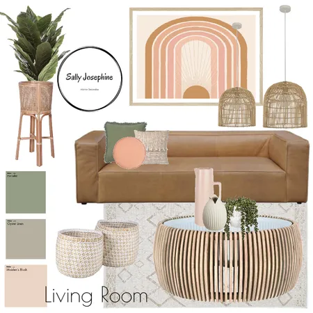 Living Room Interior Design Mood Board by Sally Josephine Designs on Style Sourcebook