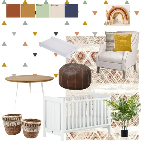Earthy nursery Interior Design Mood Board by fathimeem on Style Sourcebook