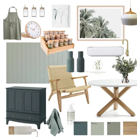 Sage and timber Interior Design Mood Board by Rhiannon Lee, Oleander & Finch Interiors on Style Sourcebook