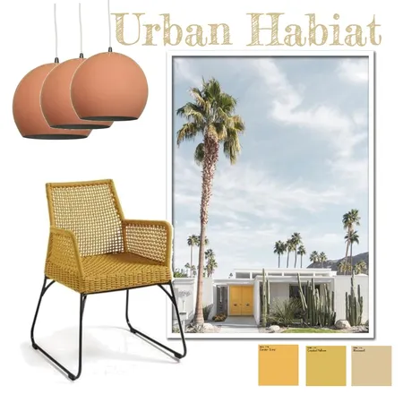 Happy yellow living Interior Design Mood Board by Urban Habitat on Style Sourcebook