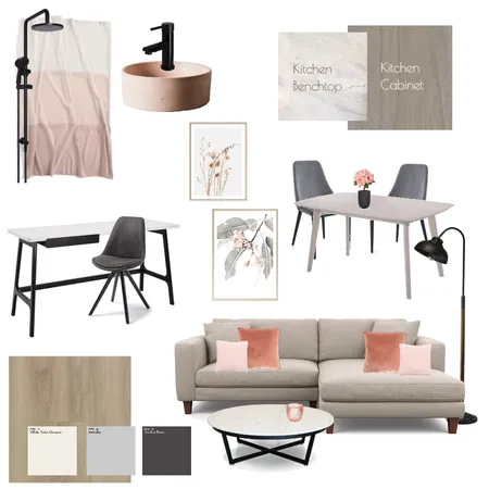 Accented Achromatic Interior Design Mood Board by yeewanrou on Style Sourcebook