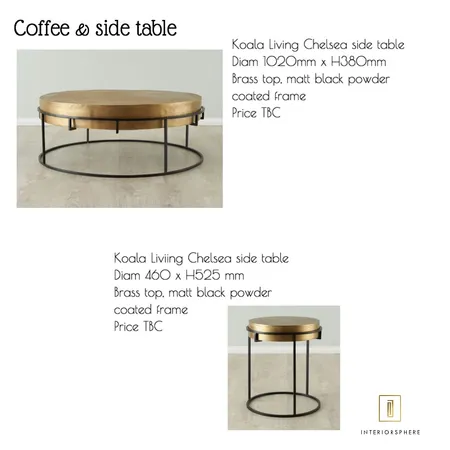 Coffee & side table 2 Interior Design Mood Board by jvissaritis