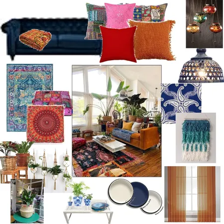 Bohemian Style Mood Board Interior Design Mood Board by smokeline on Style Sourcebook