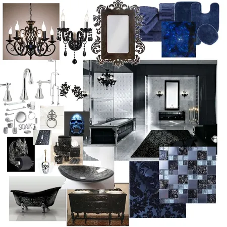 Gothic Mood Board Interior Design Mood Board by smokeline on Style Sourcebook