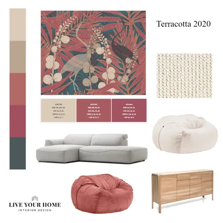PG - Terracotta living 2020 Interior Design Mood Board by Liveyourhome