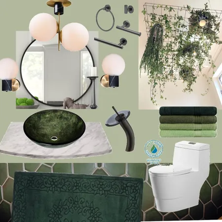 Bathroom Interior Design Mood Board by yasminemontasser