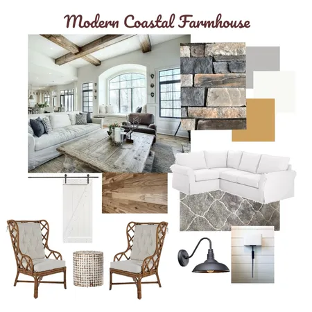 Modern Coastal Farmhouse Interior Design Mood Board by PennyGrau on Style Sourcebook