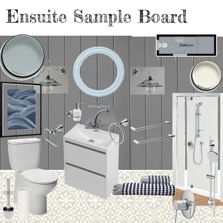 Ensuite Sample Board Interior Design Mood Board by snapper on Style Sourcebook