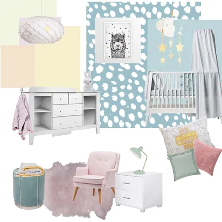 PASTEL NURSERY Interior Design Mood Board by YANNII on Style Sourcebook