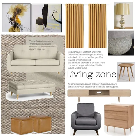 Living zone Interior Design Mood Board by DebiAni on Style Sourcebook