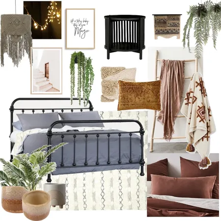 Boho Gypsy master Interior Design Mood Board by Rhiannon Lee, Oleander & Finch Interiors on Style Sourcebook