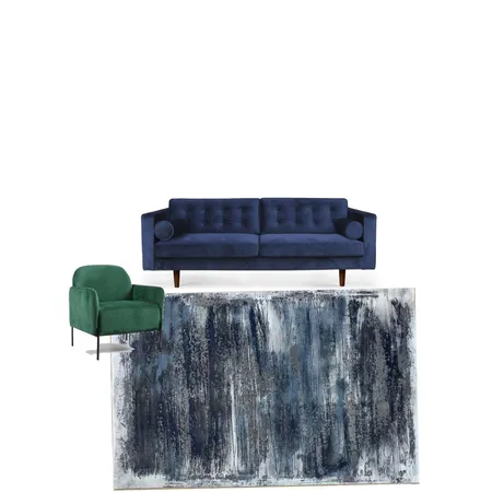 סלון בכחול Interior Design Mood Board by Roncha