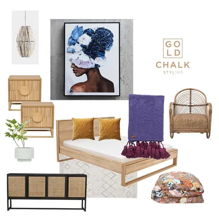 Tammy bedroom Interior Design Mood Board by Kylie Tyrrell