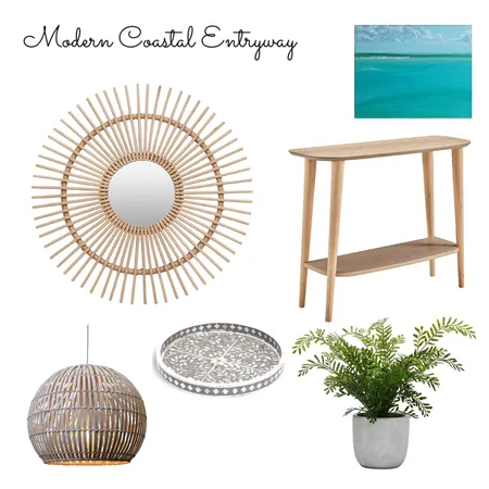 Modern Coastal Entryway Interior Design Mood Board by Champagne Kalokelani on Style Sourcebook