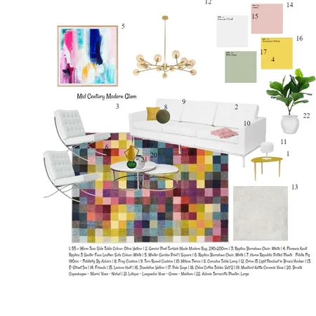 Assignment 3 MCM Interior Design Mood Board by _eightysixdesigns on Style Sourcebook