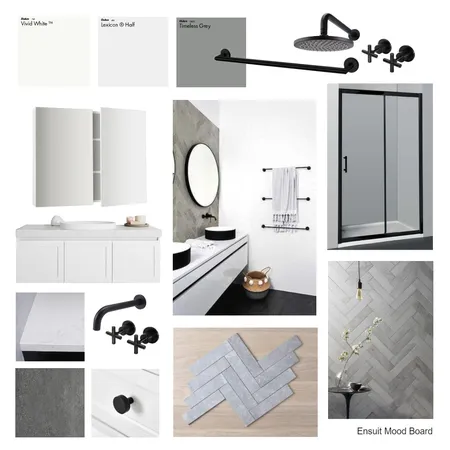 Powell Street Ensuite Mood Board Interior Design Mood Board by AD Interior Design