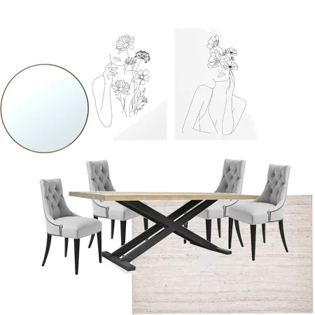 Dining Room Interior Design Mood Board by VictoriaNZ