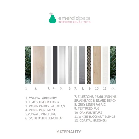 MATERIALITY Interior Design Mood Board by Emerald Pear  on Style Sourcebook