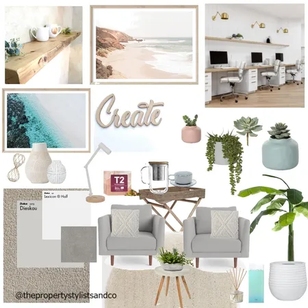 Office Space Interior Design Mood Board by The Property Stylists & Co on Style Sourcebook