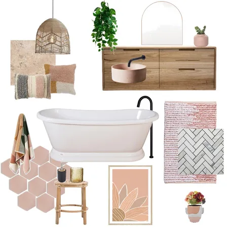 Luxury boho bathroom with a touch of feminism Interior Design Mood Board by Rhea Panizon Interiors on Style Sourcebook
