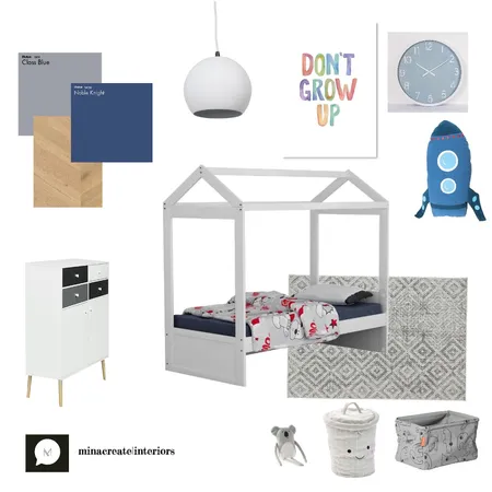 Boys Room Interior Design Mood Board by minacreate | interiors on Style Sourcebook