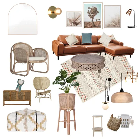 Beach Boho Interior Design Mood Board by Leisa on Style Sourcebook