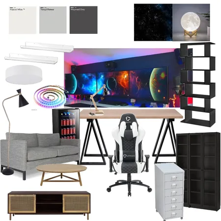 gaming room2 Interior Design Mood Board by HyunaKIM on Style Sourcebook