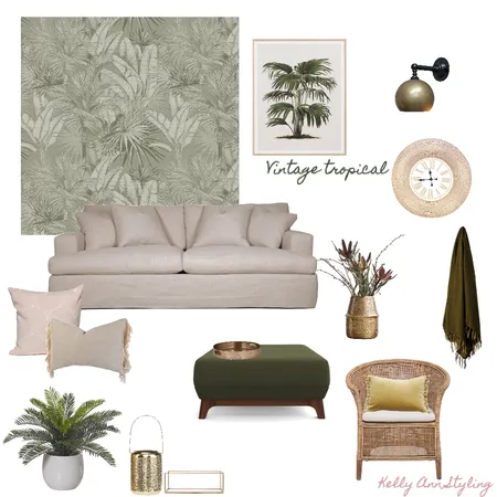 Vintage Tropical Interior Design Mood Board by Kelly on Style Sourcebook