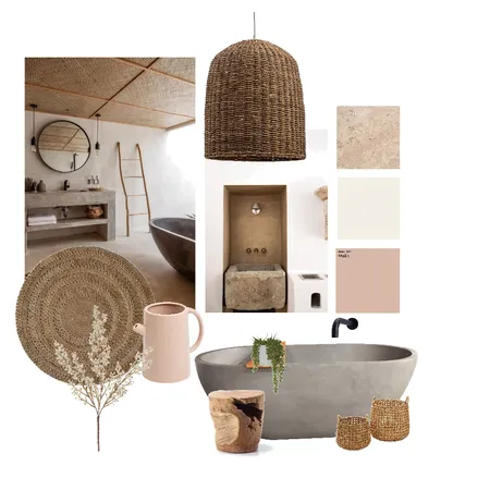 Wabi Sabi Bathroom Interior Design Mood Board by Sophie Lock on Style Sourcebook