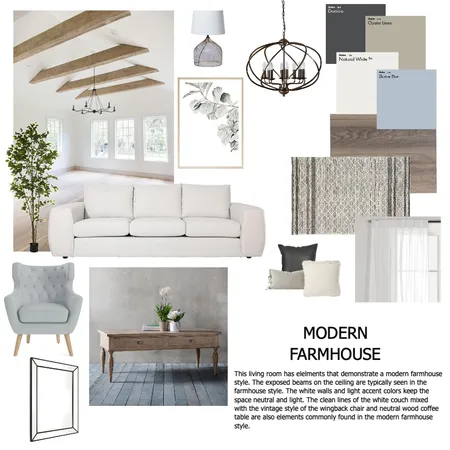 Modern Farmhouse Interior Design Mood Board by melissa_box982 on Style Sourcebook