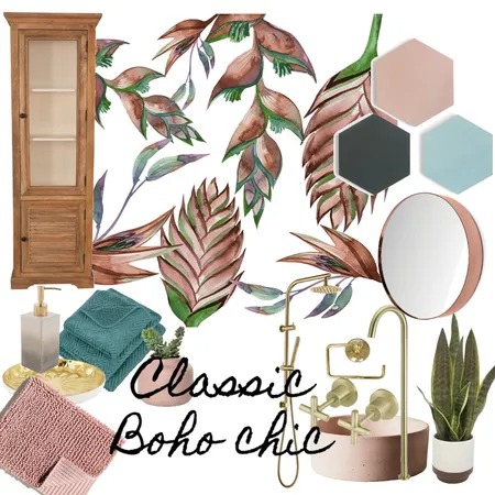 Classic Boho Chic Bathroom Interior Design Mood Board by Shiulee Mazumdar on Style Sourcebook