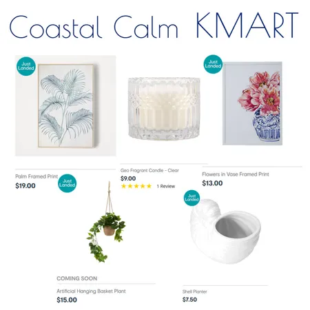 KMART Coastal2 Interior Design Mood Board by Kohesive on Style Sourcebook