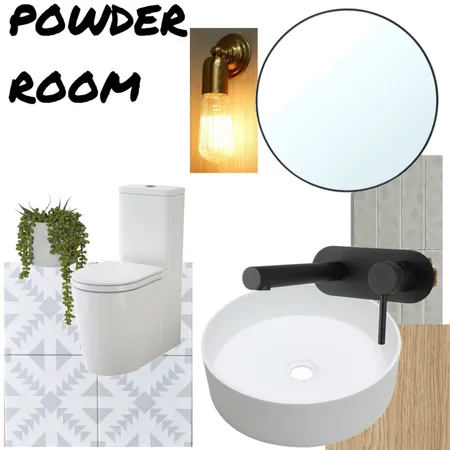 powder room Interior Design Mood Board by amandahiggins