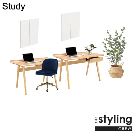 Study - Anny Interior Design Mood Board by The Styling Crew on Style Sourcebook