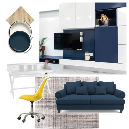 My Triadic Studyroom Interior Design Mood Board by Gale Carroll on Style Sourcebook