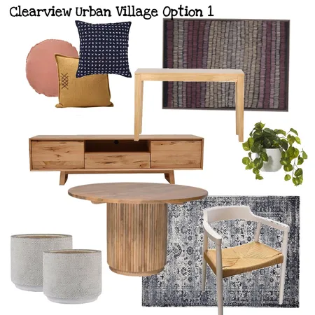 Urbanvillage Option 1 Interior Design Mood Board by marie on Style Sourcebook