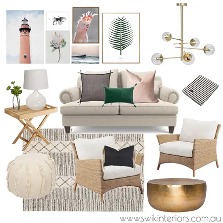 Relaxed coastal-inspired living Interior Design Mood Board by Libby Edwards on Style Sourcebook