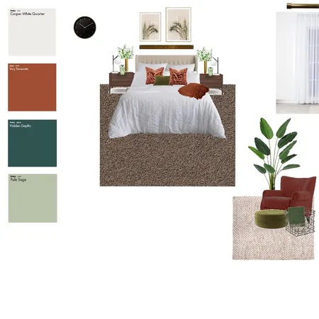 Sanni Master rust, sage and wood Interior Design Mood Board by Deighorlar on Style Sourcebook