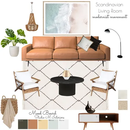 Scandinavian Living Area Interior Design Mood Board by Mankoana on Style Sourcebook