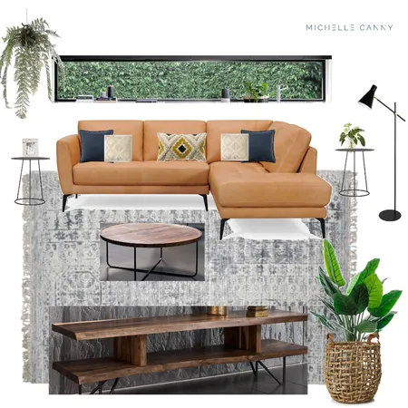 Industrial Living Area Interior Design Mood Board by Michelle Canny Interiors on Style Sourcebook