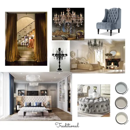 Traditional mood board Interior Design Mood Board by lhanan